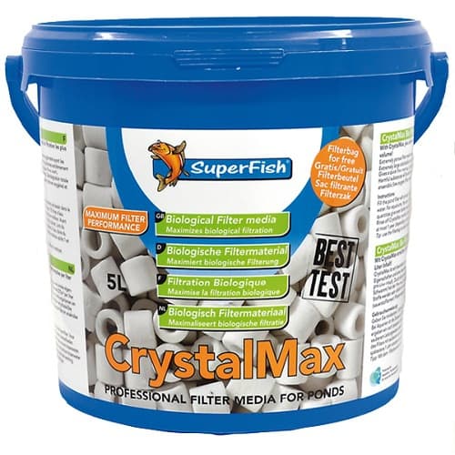 Wat is er mis basketbal Noordoosten Superfish Crystal Max vijverbio Media 5 liter - Koi Center Shop